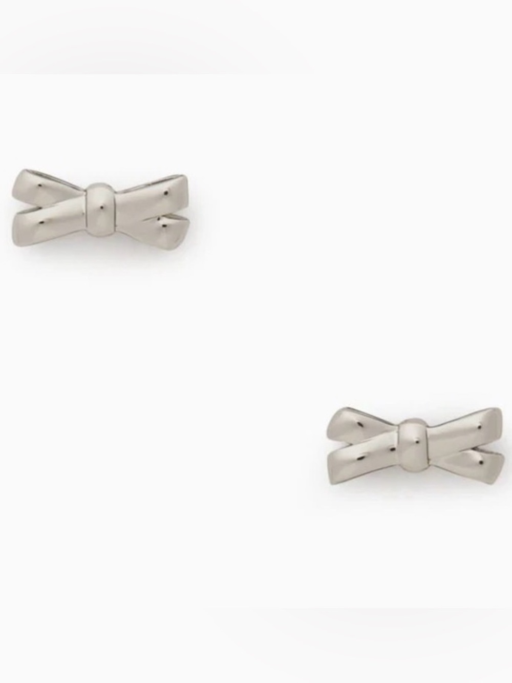 Kate Spade petite bow silver stud earrings